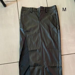Long leather skirt